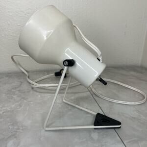 MCM Sonneman Style White Adjustabl lamp on tripod wire frame base